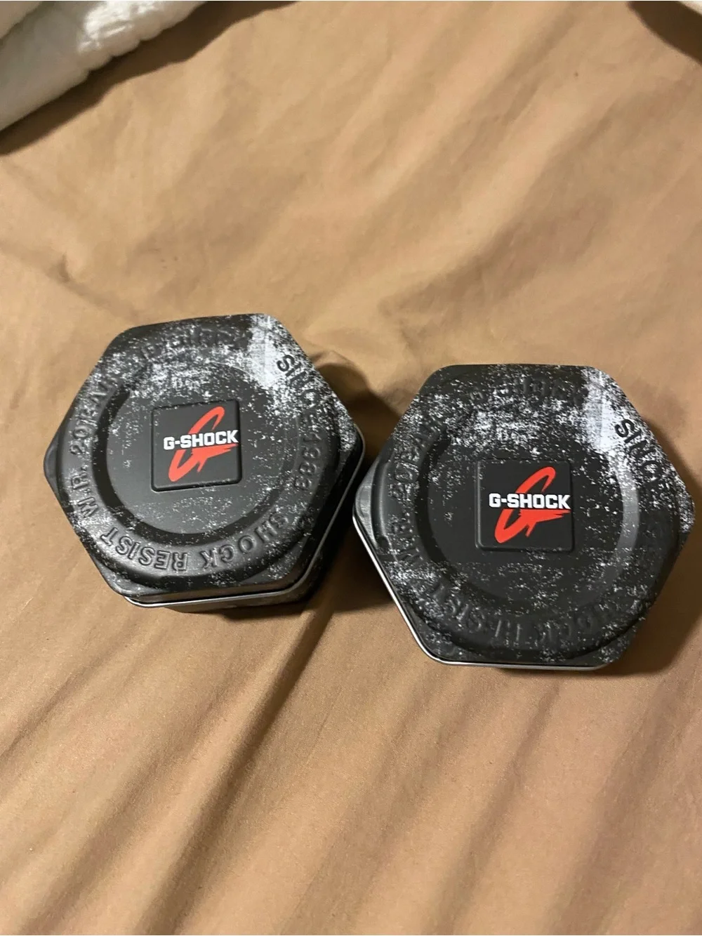G-Shock Black Dial with Orange Accents and Silver Glitter Bezel